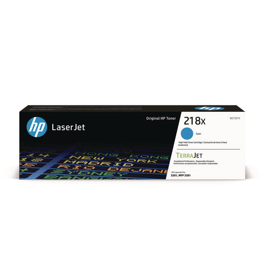 HP 218X, (W2181X) High-Yield Cyan Original LaserJet Toner