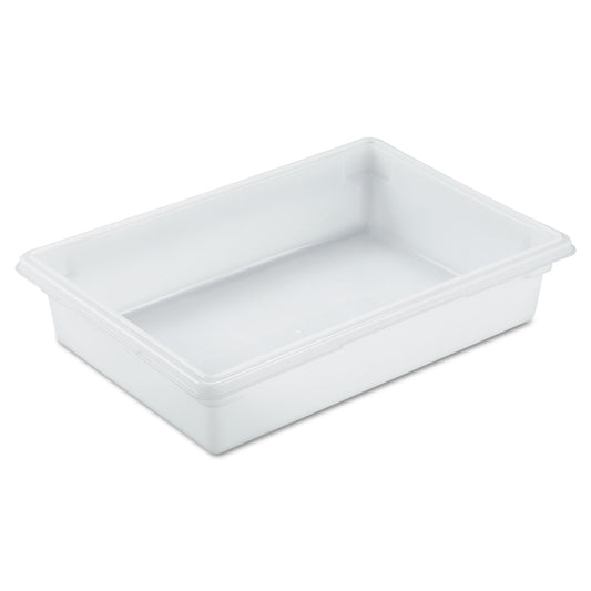 Rubbermaid Commercial Food/Tote Boxes, 8.5 gal, 26 x 18 x 6, White, Plastic (3508WHI)