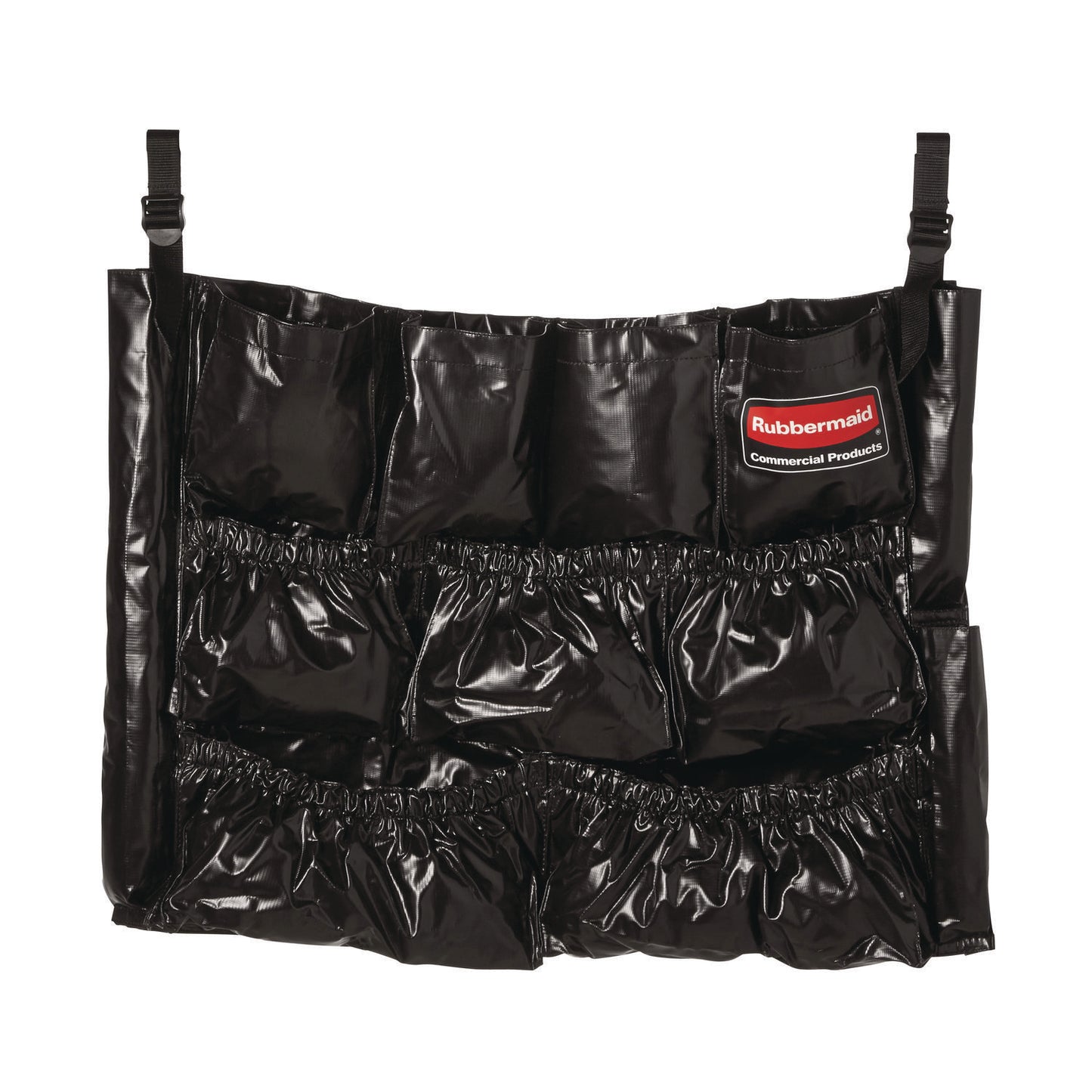 Rubbermaid Commercial Brute Caddy Bag, 12 Compartments, Black, 6/Carton (1867533CT)