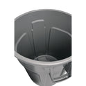 Rubbermaid Commercial Vented Round Brute Container, 10 gal, Plastic, Gray (2610GRA)