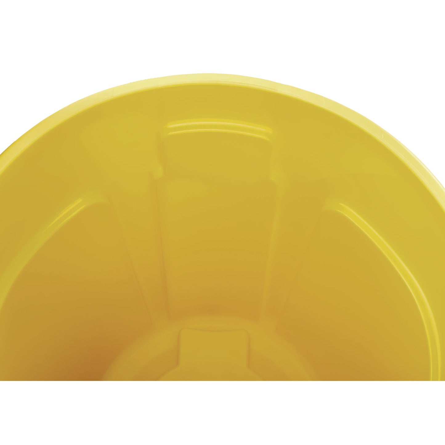 Rubbermaid Commercial Vented Round Brute Container, 32 gal, Plastic, Yellow (2632YEL)