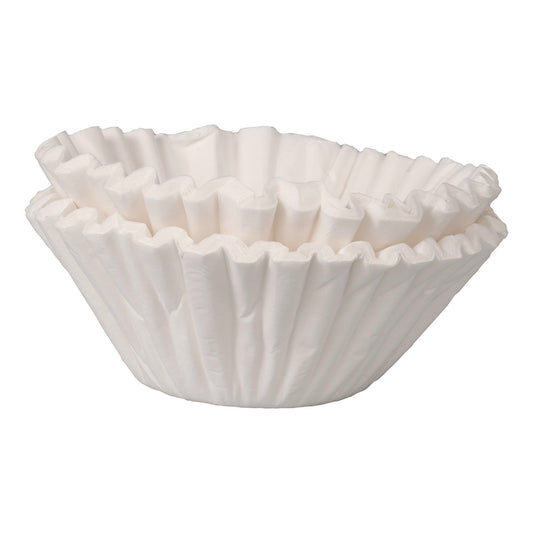 BUNN Commercial Coffee Filters, 6 gal Urn Style, Flat Bottom, 25/Cluster, 10 Clusters/Pack (6GAL21X9)