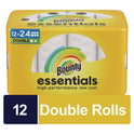 Bounty Essentials Select-A-Size Kitchen Roll Paper Towels, 2-Ply, 108 Sheets/Roll, 12 Rolls/Carton (11093)