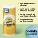 Bounty Essentials Select-A-Size Kitchen Roll Paper Towels, 2-Ply, 108 Sheets/Roll, 12 Rolls/Carton (11093)