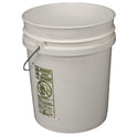Impact Utility Bucket with Lid, 5 gal, Polyethylene, White, 11.25" dia (5515)
