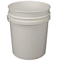Impact Utility Bucket with Lid, 5 gal, Polyethylene, White, 11.25" dia (5515)