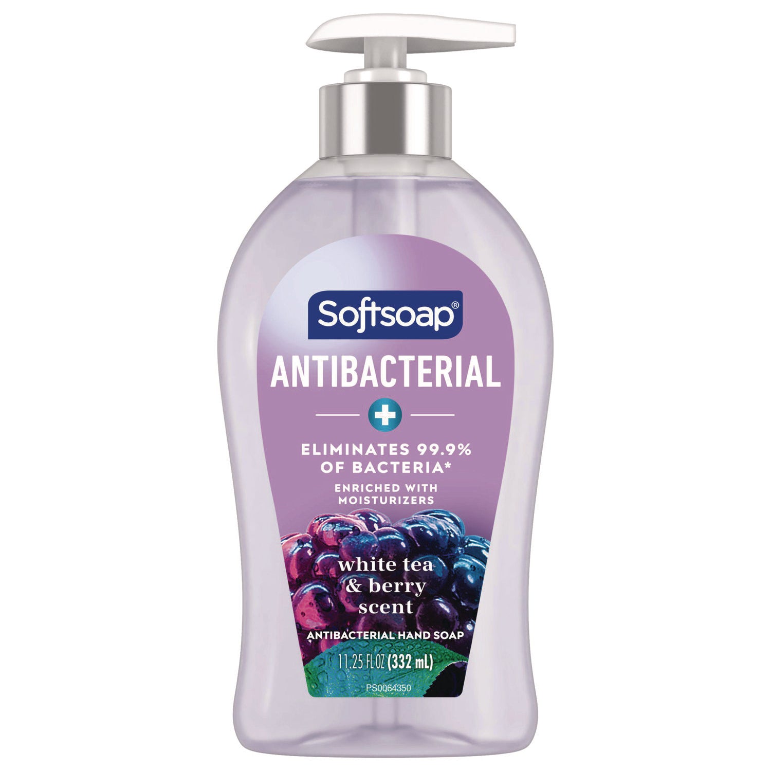 Softsoap Antibacterial Hand Soap, White Tea and Berry Fusion Scent, 11.25 oz (44573EA)