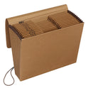 Pendaflex Kraft Indexed Expanding File, 12 Sections, Elastic Cord Closure, 1/12-Cut Tabs, Letter Size, Brown (K17MOX)