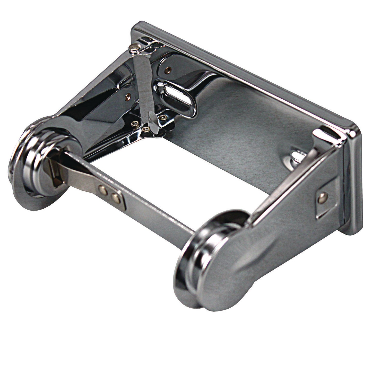 Impact Single Roll Toilet Tissue Dispenser, 6.5 x 4.5 x 2.75, Chrome, 1 Dozen (2500DZ)