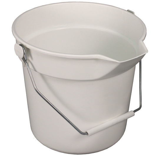 Impact Deluxe Heavy-Duty Bucket, 10 qt, Polypropylene, Gray, 10.63" dia (5510)