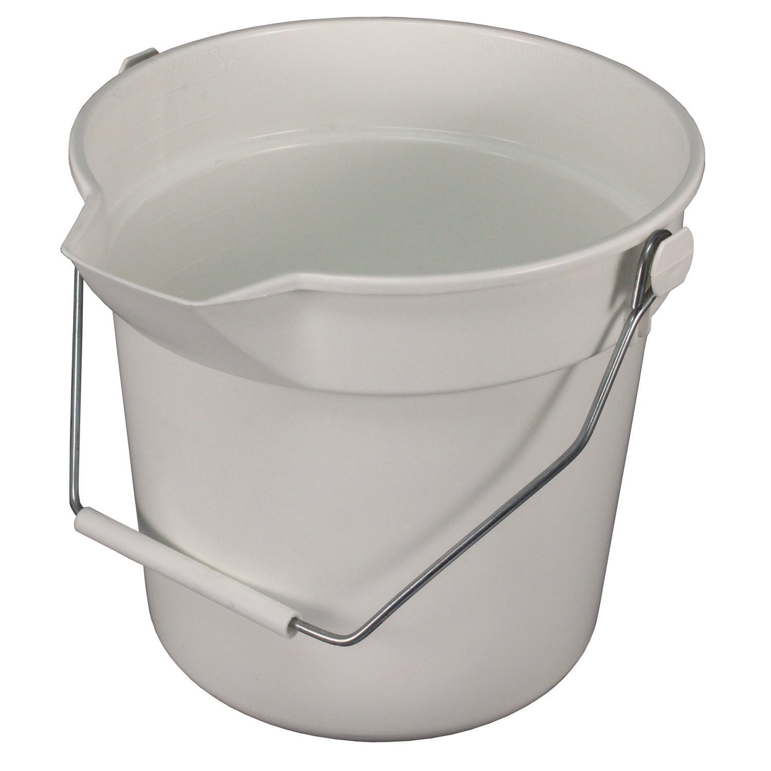 Impact Deluxe Heavy-Duty Bucket, 10 qt, Polypropylene, Gray, 10.63" dia (5510)