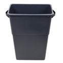 Impact Thin Bin Containers, 23 gal, Polyethylene, Gray (70233)