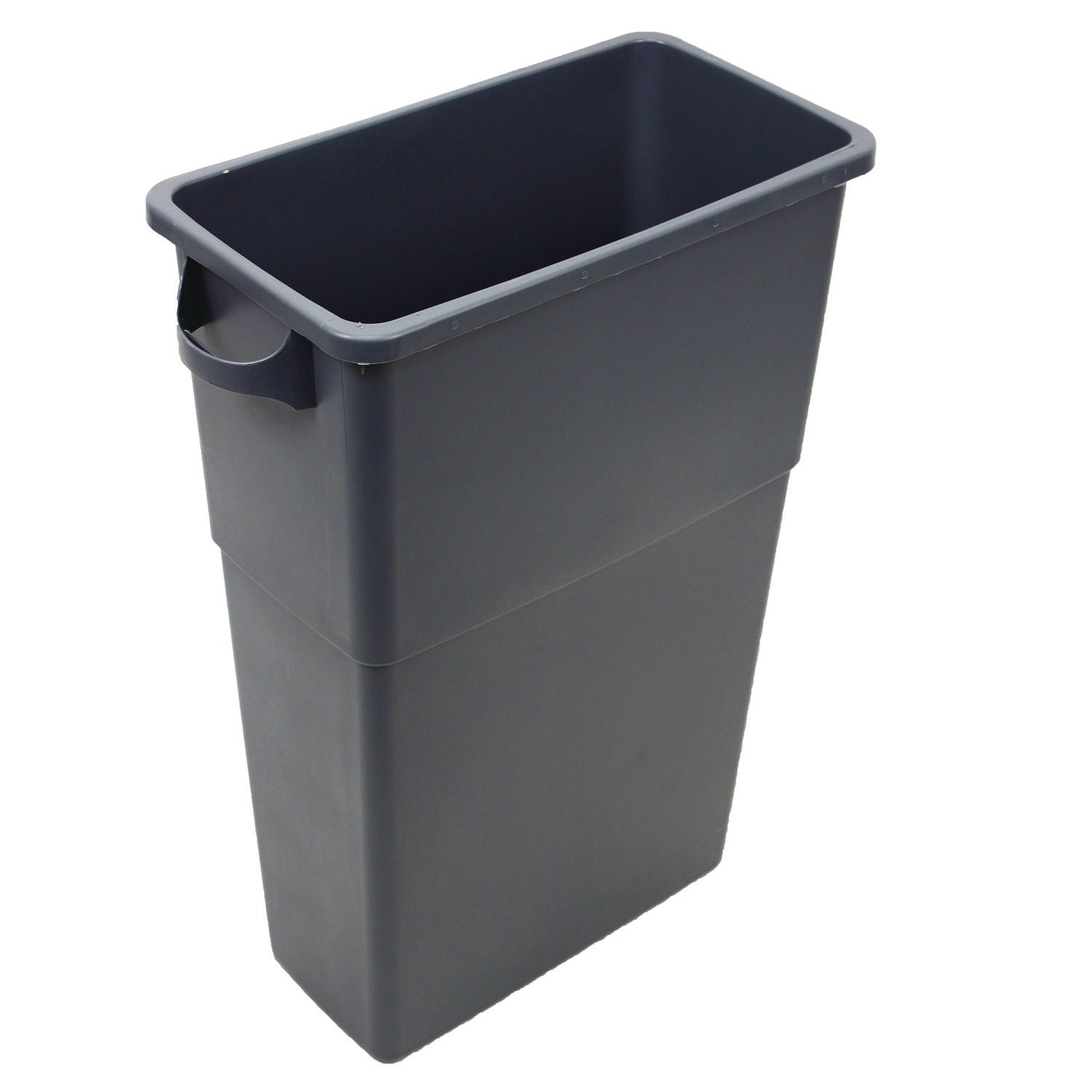 Impact Thin Bin Containers, 23 gal, Polyethylene, Gray (70233)