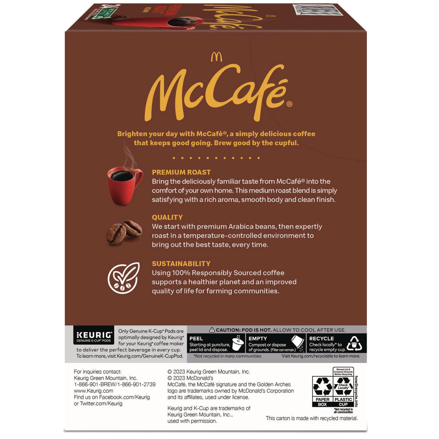 McCafe Premium Roast K-Cup, 24/BX (7465)