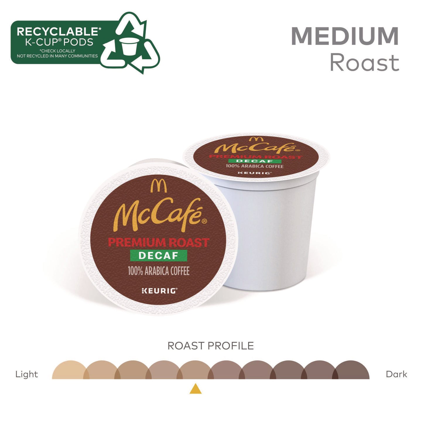 McCafe Premium Roast Decaf K-Cup, 24/BX (7467)