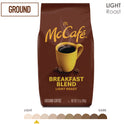 McCafe Ground Coffee, Breakfast Blend, 12 oz Bag (5533EA)