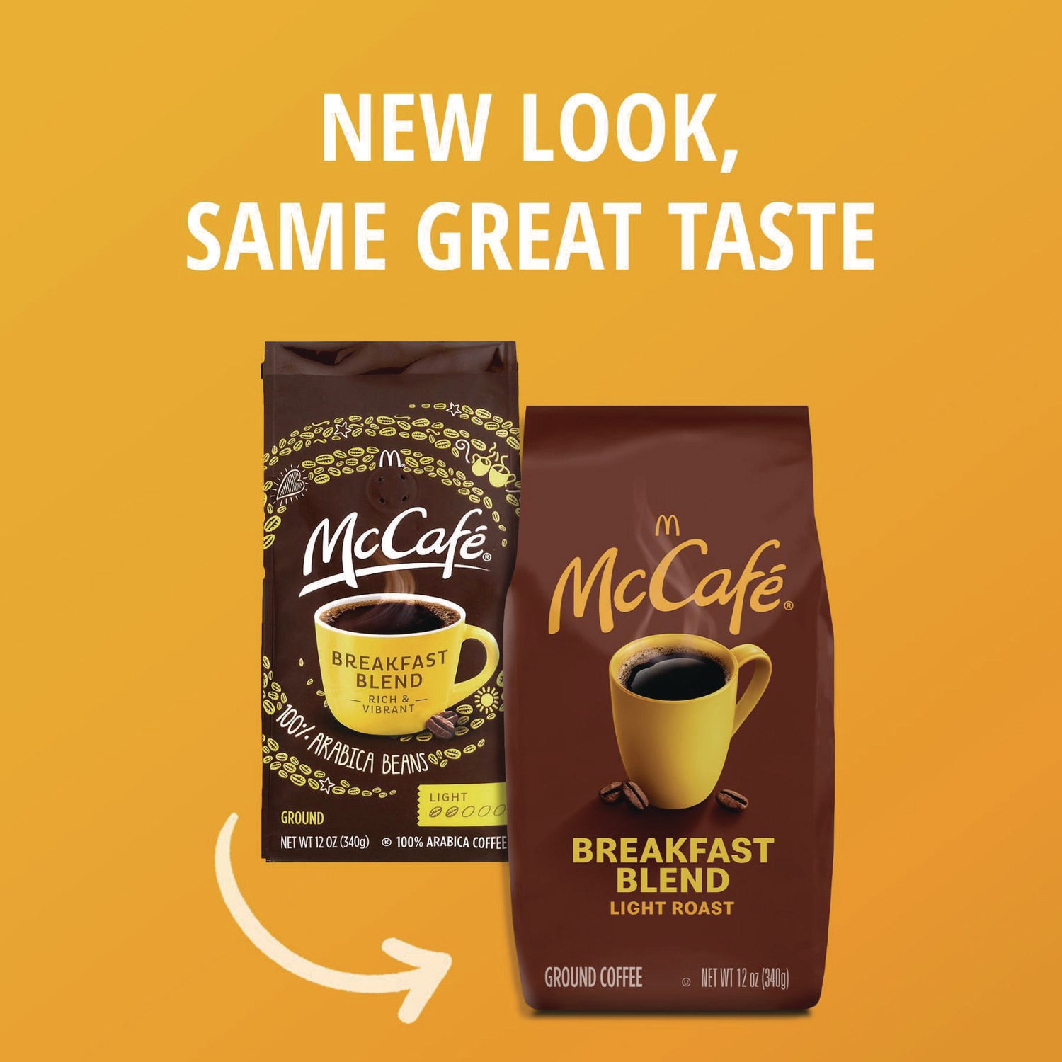 McCafe Ground Coffee, Breakfast Blend, 12 oz Bag (5533EA)