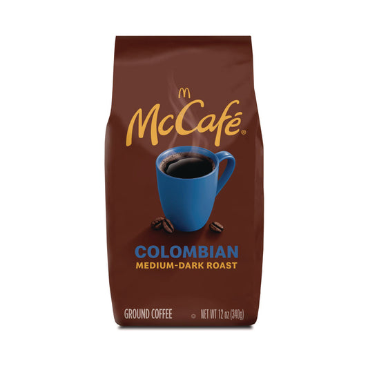 McCafe Ground Coffee, Colombian, 12 oz Bag (6346EA)