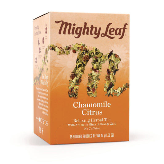 Mighty Leaf Tea Whole Leaf Tea Pouches, Chamomile Citrus, 15/Box (510136)