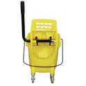Impact Side-Press Wringer and Plastic Bucket Combo, 12 to 32 oz, Yellow (7Y26363Y)