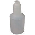 Impact Plastic Bottles with Graduations, 24 oz, Clear, 24/Carton (5024WG2491)