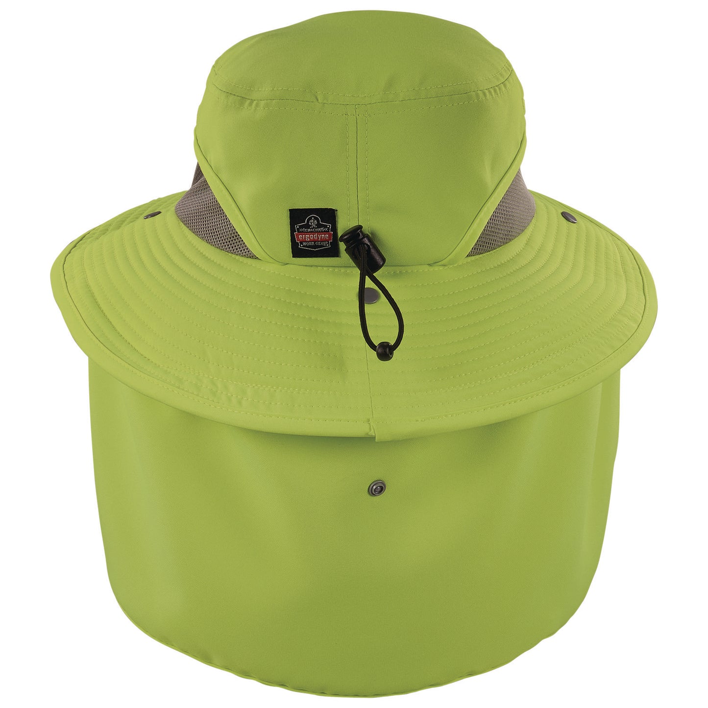 ergodyne Chill-Its 8934 Ranger Hat with Neck Shade, Microfiber/Polyester, Small/Medium, Lime (12710)