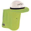 ergodyne Chill-Its 6661 Universal Hard Hat Brim with Neck Shade, Lime (12721)