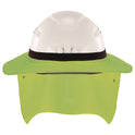 ergodyne Chill-Its 6661 Universal Hard Hat Brim with Neck Shade, Lime (12721)