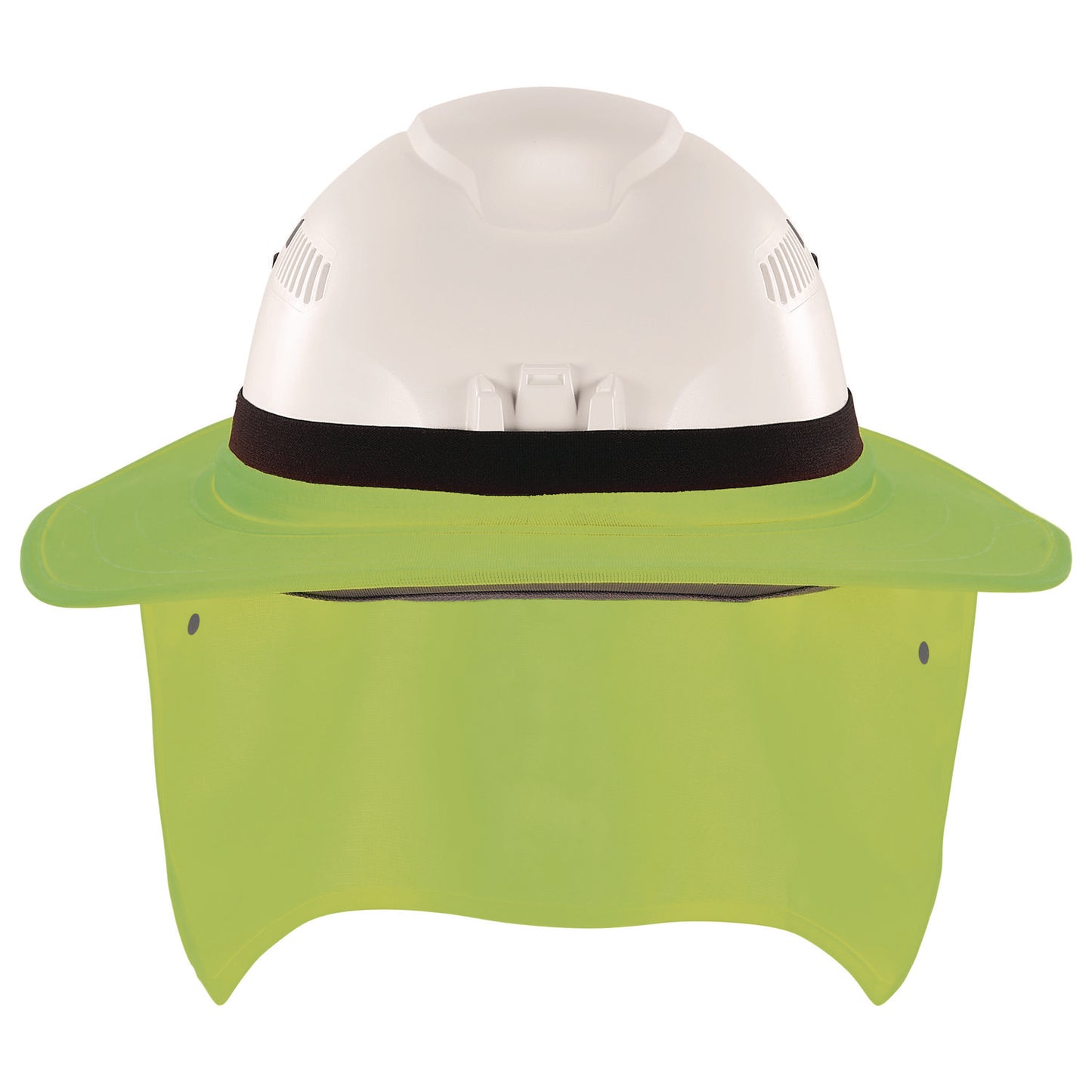 ergodyne Chill-Its 6661 Universal Hard Hat Brim with Neck Shade, Lime (12721)