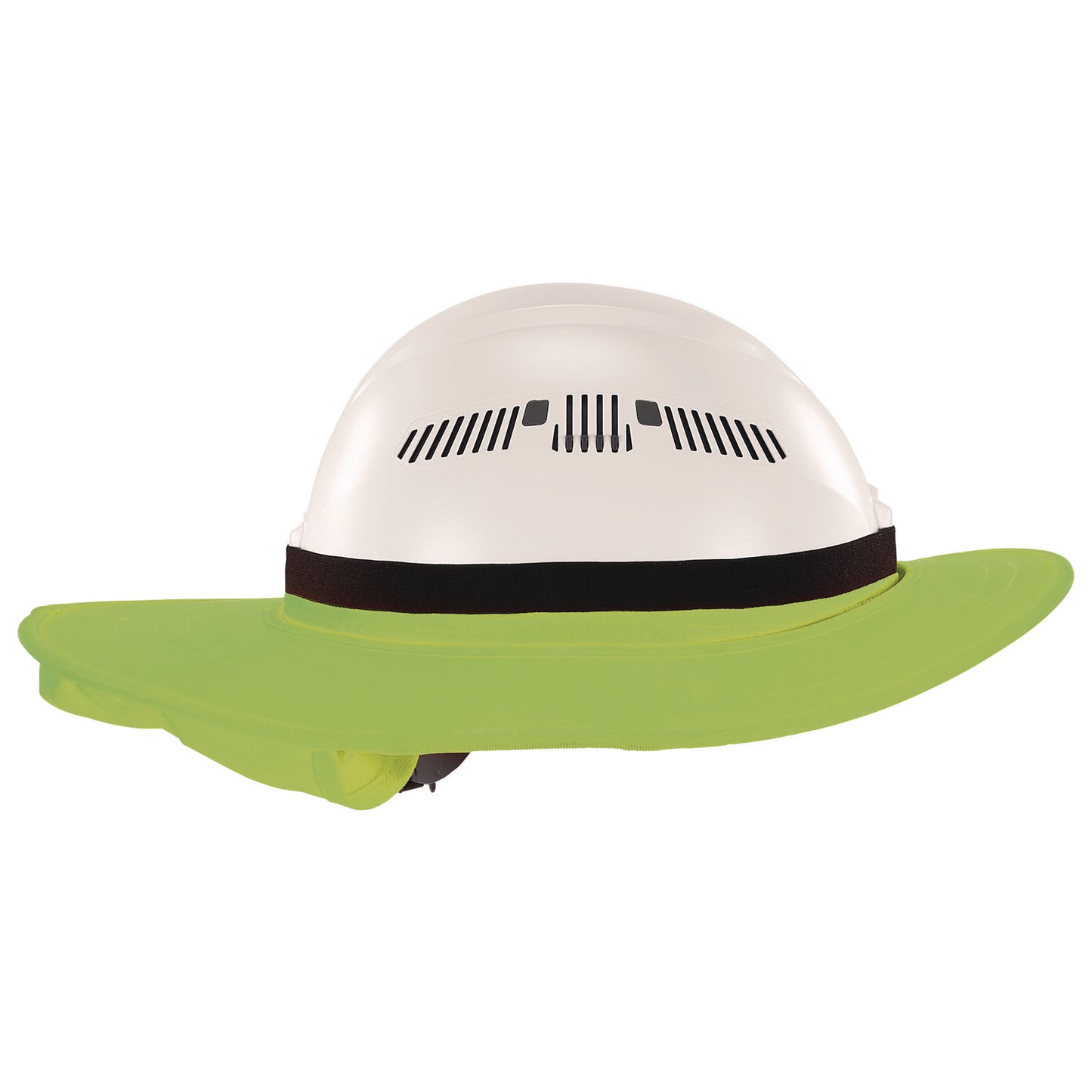 ergodyne Chill-Its 6661 Universal Hard Hat Brim with Neck Shade, Lime (12721)