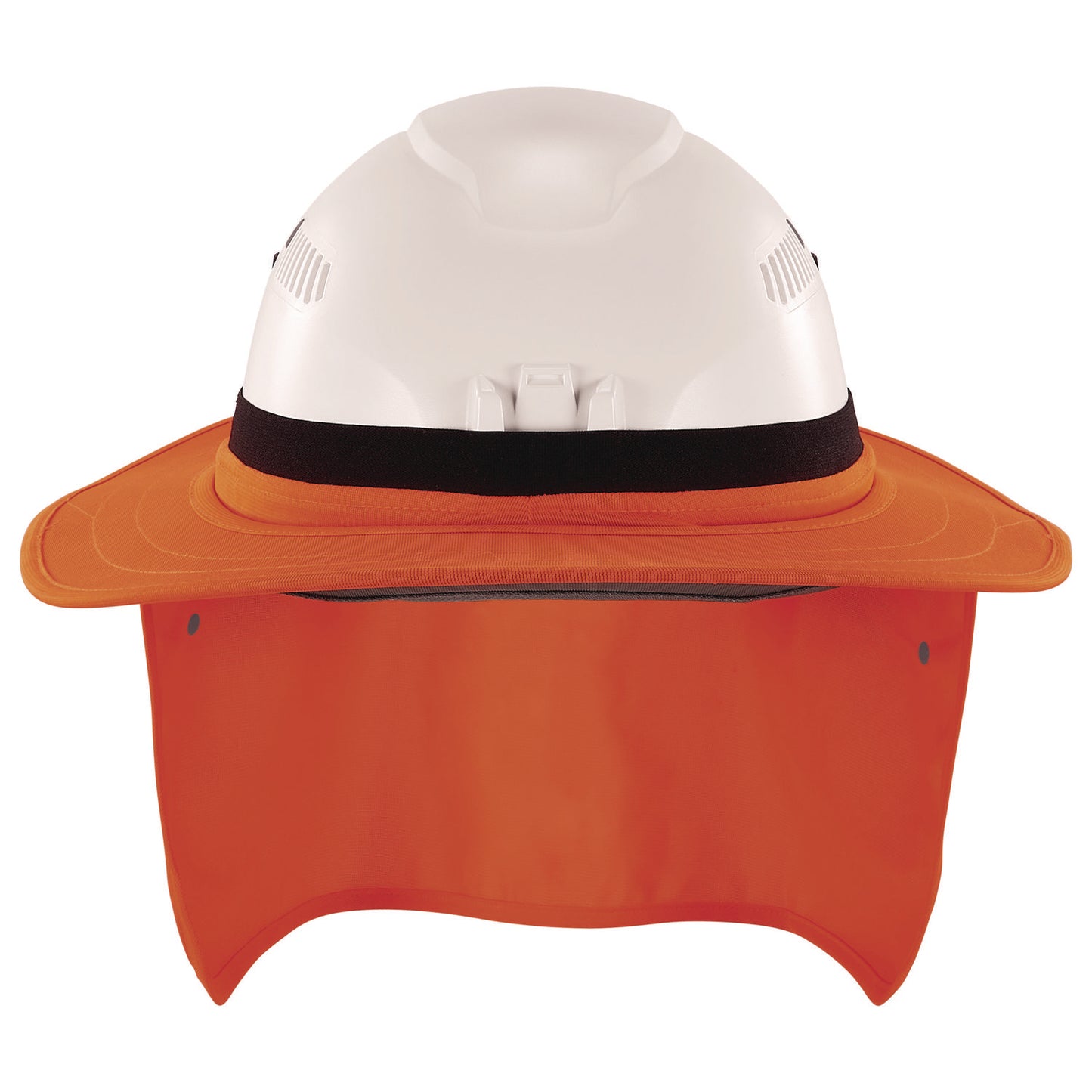 ergodyne Chill-Its 6661 Universal Hard Hat Brim with Neck Shade, Orange (12722)