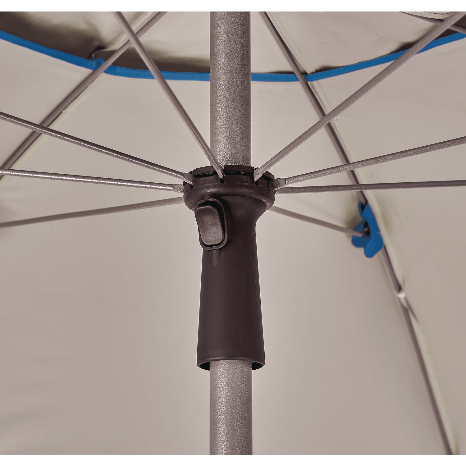 ergodyne Shax 6100 Lightweight Work Umbrella, 90" Span, 92" Long, Blue Canopy (12964)