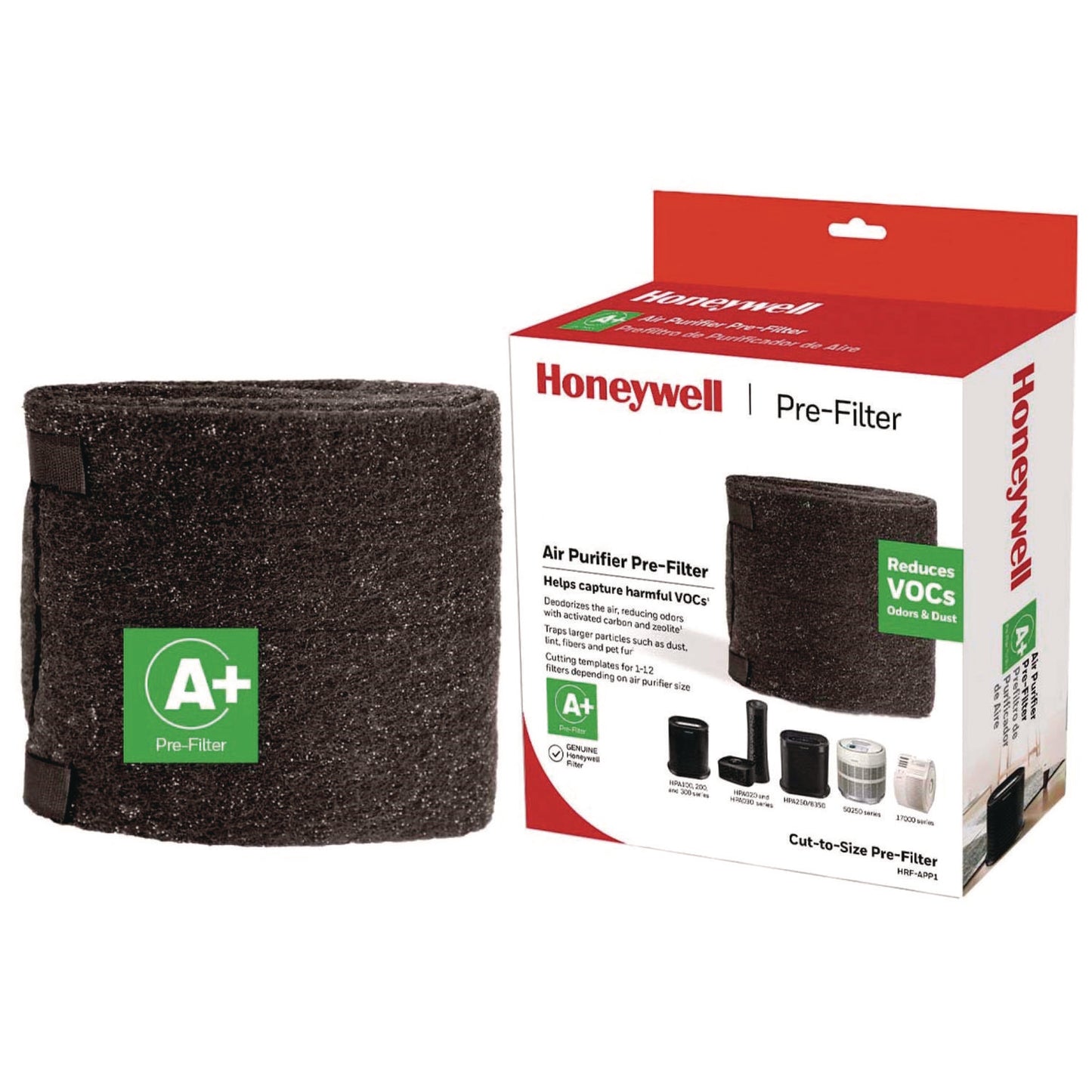 Honeywell Filter A Plus Household Odor and Gas Reducing Universal Pre-Filter (HRFAPP1V1)