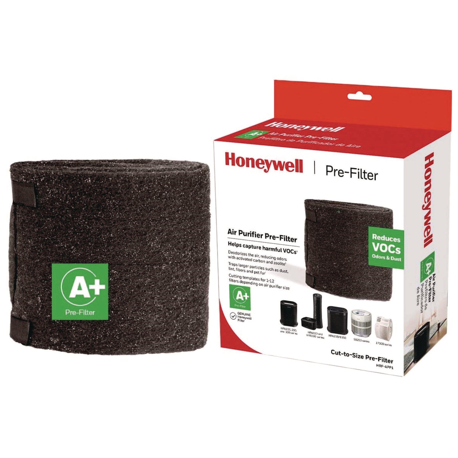 Honeywell Filter A Plus Household Odor and Gas Reducing Universal Pre-Filter (HRFAPP1V1)