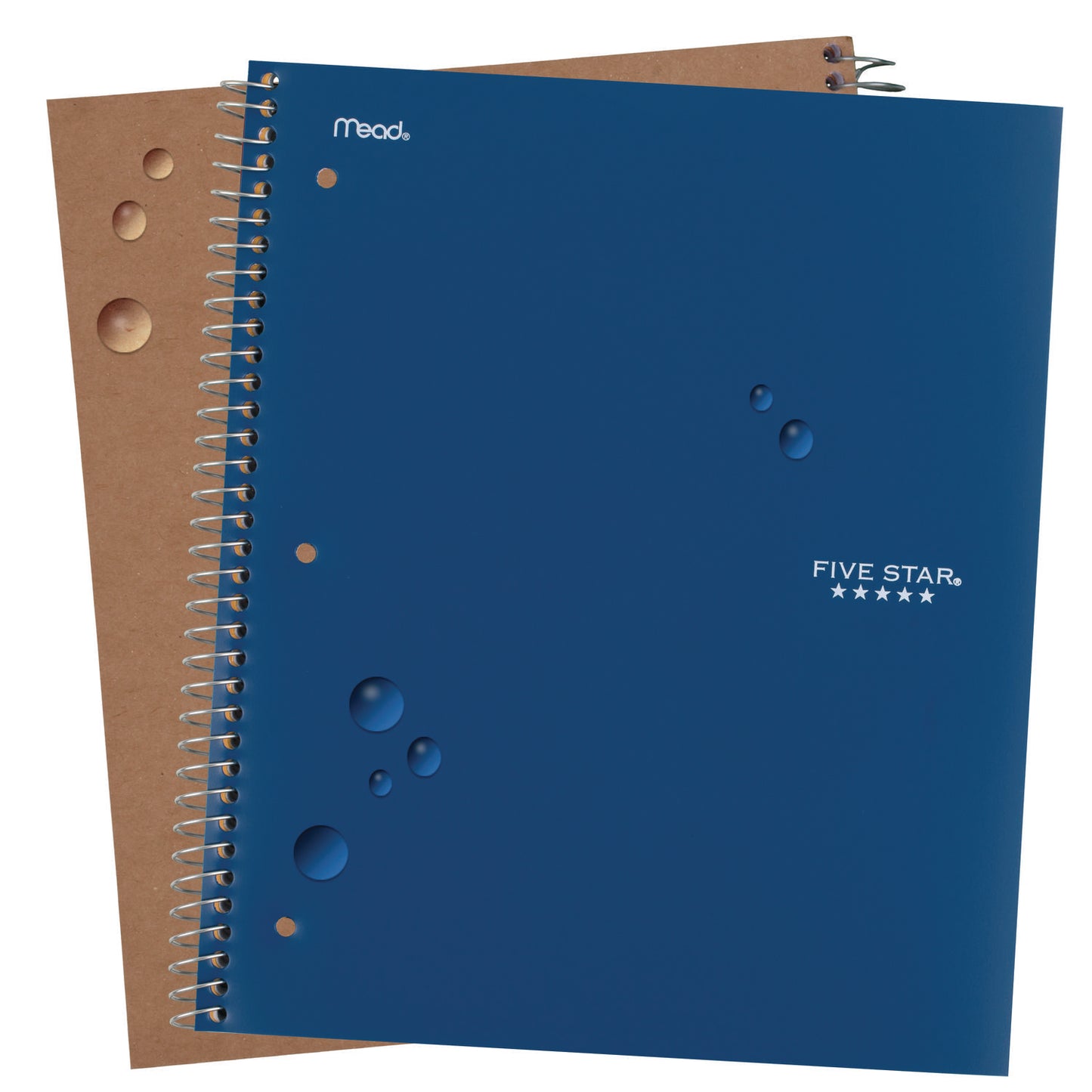 Five Star Wirebound Notebook with Two Pockets, 1-Subject, Medium/College Rule, Randomly Assorted Cover Color, (100) 11 x 8.5 Sheets (06206)