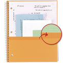 Five Star Wirebound Notebook with 2 Pockets, 1-Subject, Quadrille Rule (4 sq/in), Randomly Assorted Cover Color, (100) 11 x 8.5 Sheets (06190)