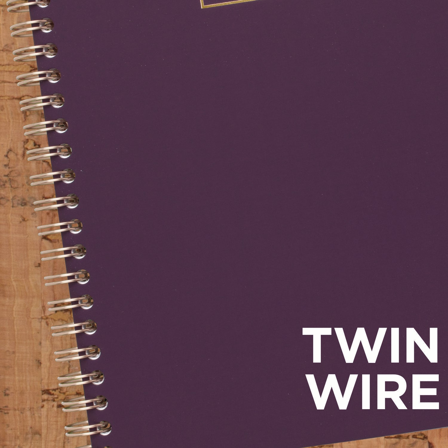 Cambridge Jewel Tone Notebook, Gold Twin-Wire, 1-Subject, Wide/Legal Rule, Purple Cover, (80) 9.5 x 7.25 Sheets (49556)