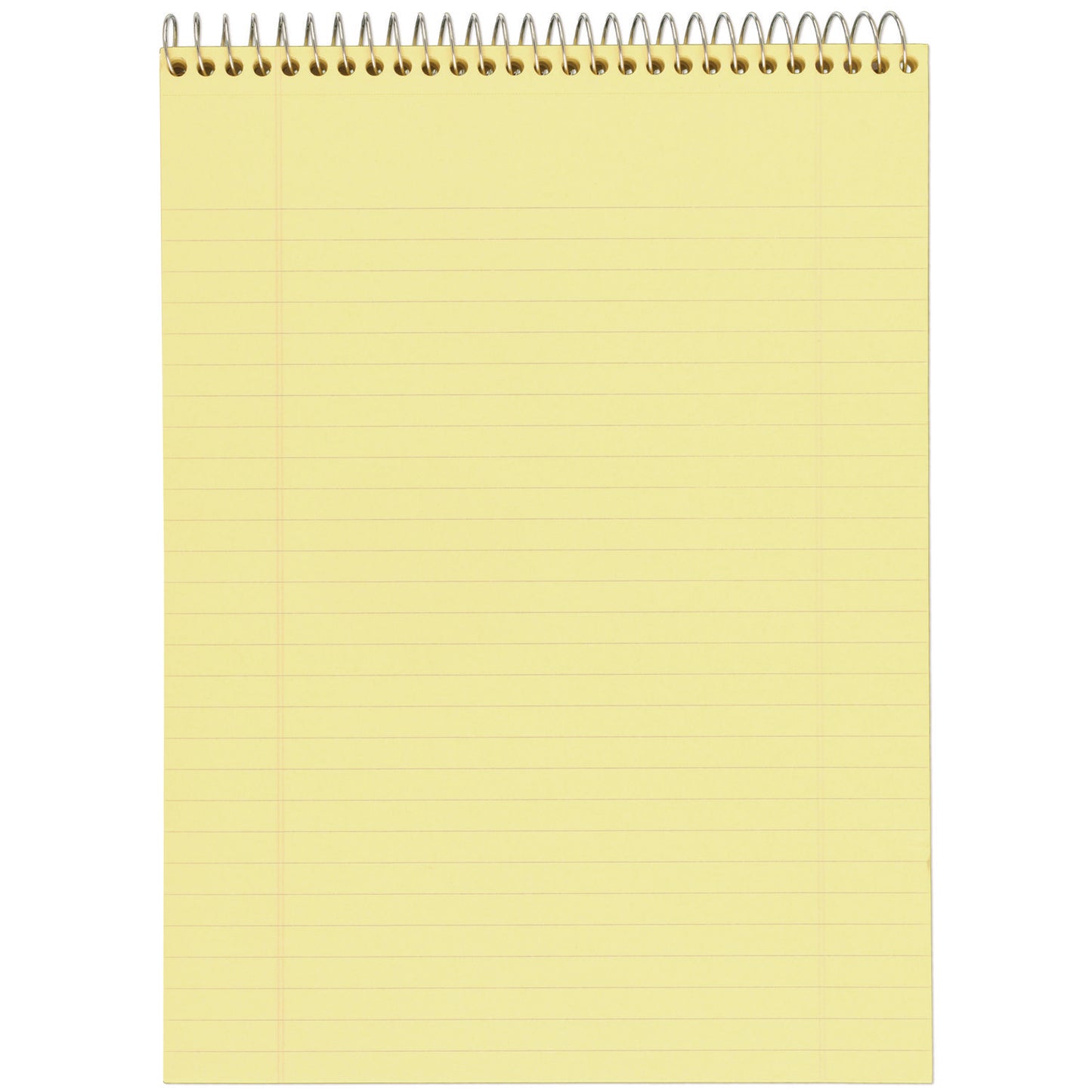 Cambridge Stiff-Back Wire Bound Notepad, Wide/Legal Rule, Canary/Blue Cover, 70 Canary-Yellow 8.5 x 11.5 Sheets (59880)