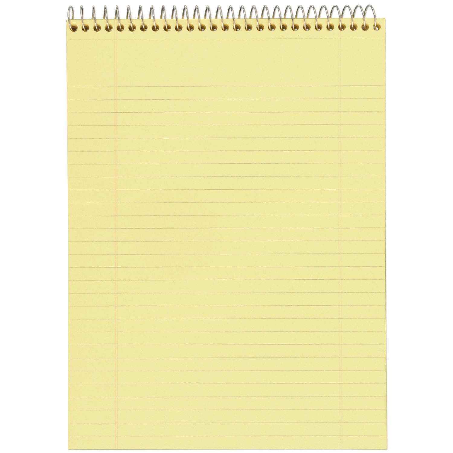 Cambridge Stiff-Back Wire Bound Notepad, Wide/Legal Rule, Canary/Blue Cover, 70 Canary-Yellow 8.5 x 11.5 Sheets (59880)