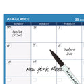 AT-A-GLANCE 30/60-Day Undated Horizontal Erasable Wall Planner, 48 x 32, White/Blue Sheets, Undated (PM33328)