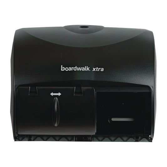 Boardwalk Xtra 2-Roll Controlled Bath Tissue Dispenser, 11.13 x 7.38 x 8.88, Translucent Black (47GREEN)