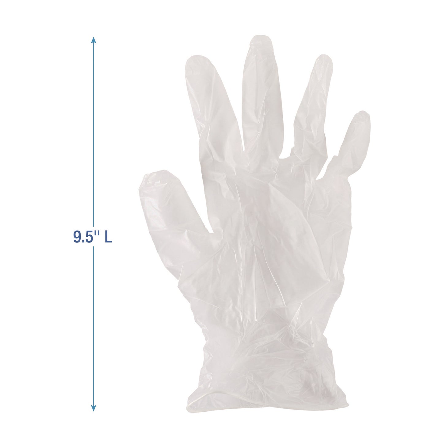 Boardwalk Exam Vinyl Gloves, Powder/Latex-Free, 3 3/5 mil, Clear, Small, 100/Box (361SBX)