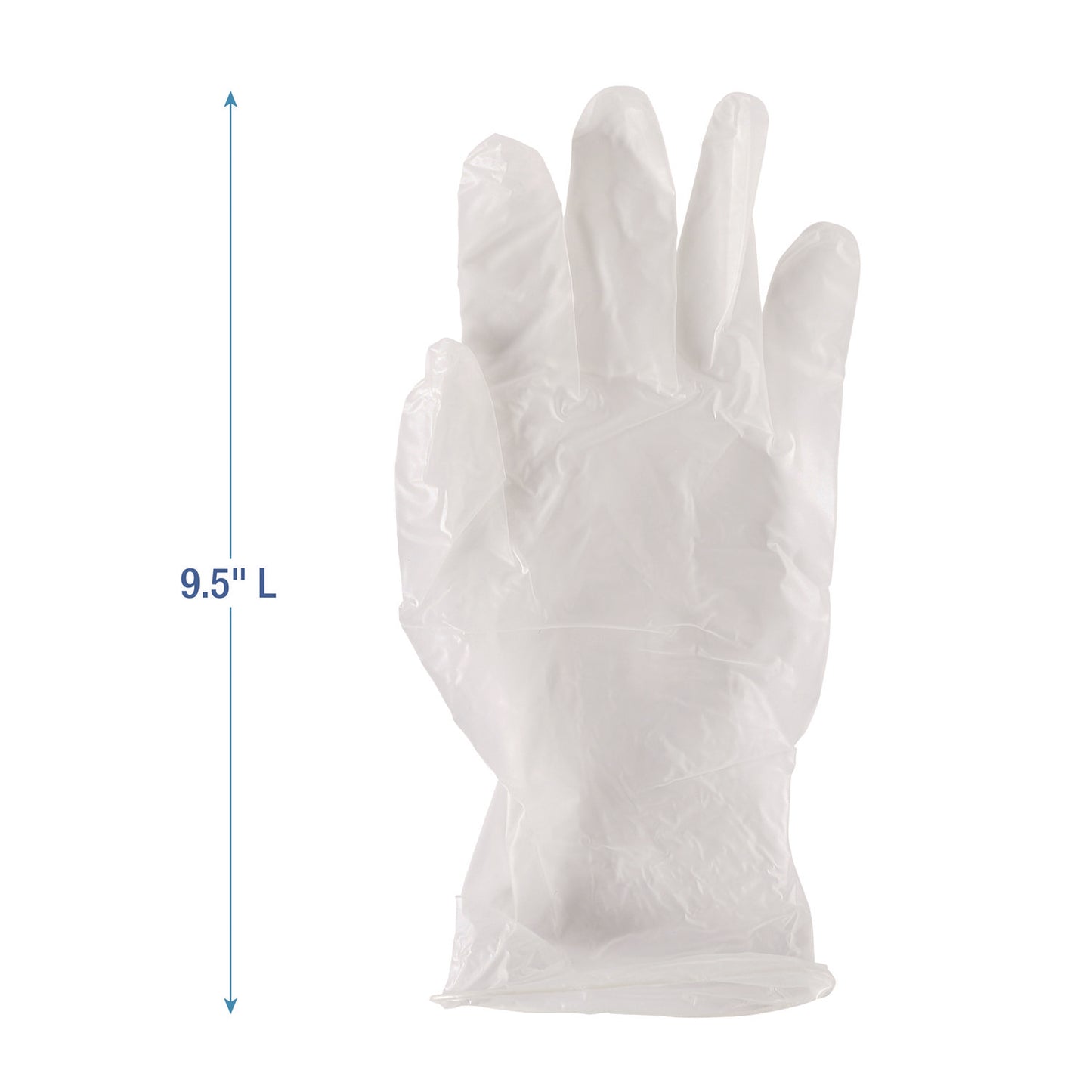 Boardwalk General Purpose Vinyl Gloves, Powder/Latex-Free, 2.6 mil, Large, Clear, 100/Box (365LBX)