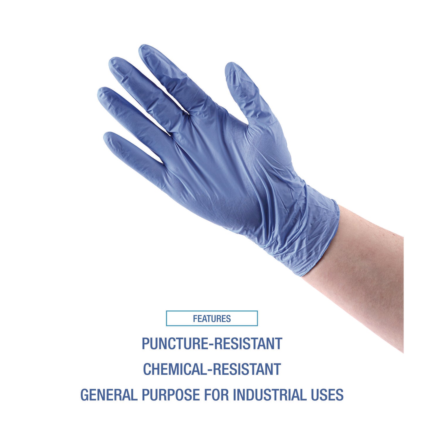 Boardwalk Disposable General-Purpose Nitrile Gloves, Small, Blue, 4 mil, 1,000/Carton (380SCTA)