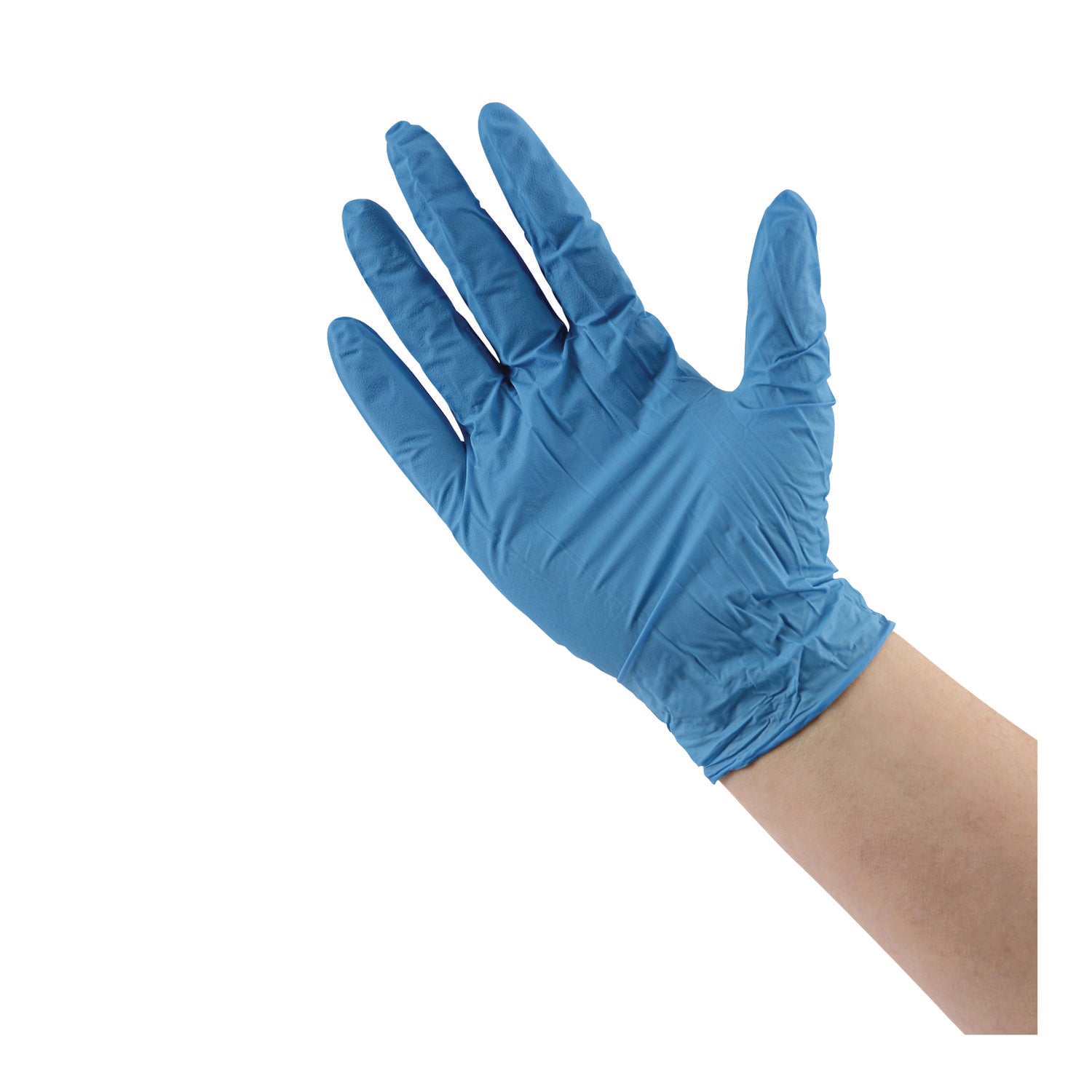 Boardwalk Disposable General-Purpose Powder-Free Nitrile Gloves, Large, Blue, 5 mil, 100/Box (395LBXA)