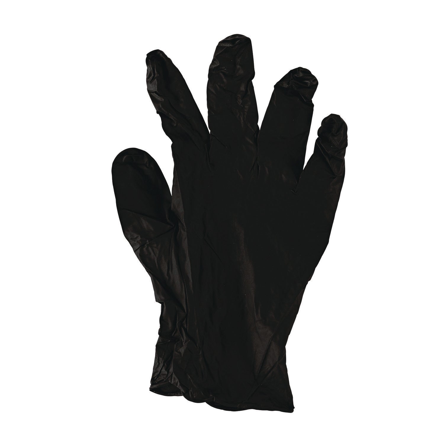 Boardwalk Disposable General-Purpose Powder-Free Nitrile Gloves, Large, Black, 4.4 mil, 100/Box, 10 Boxes/Carton (396LCTA)