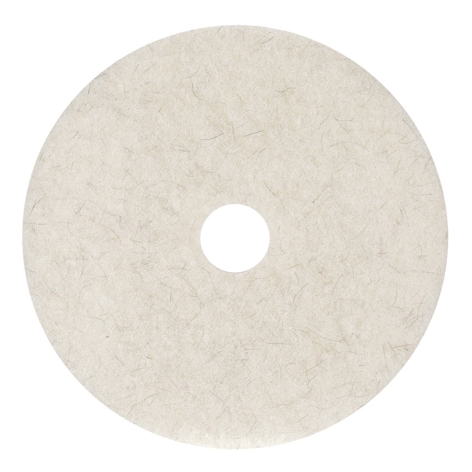 Boardwalk Natural Burnishing Floor Pads, 24" Diameter, White, 5/Carton (4024NAT)