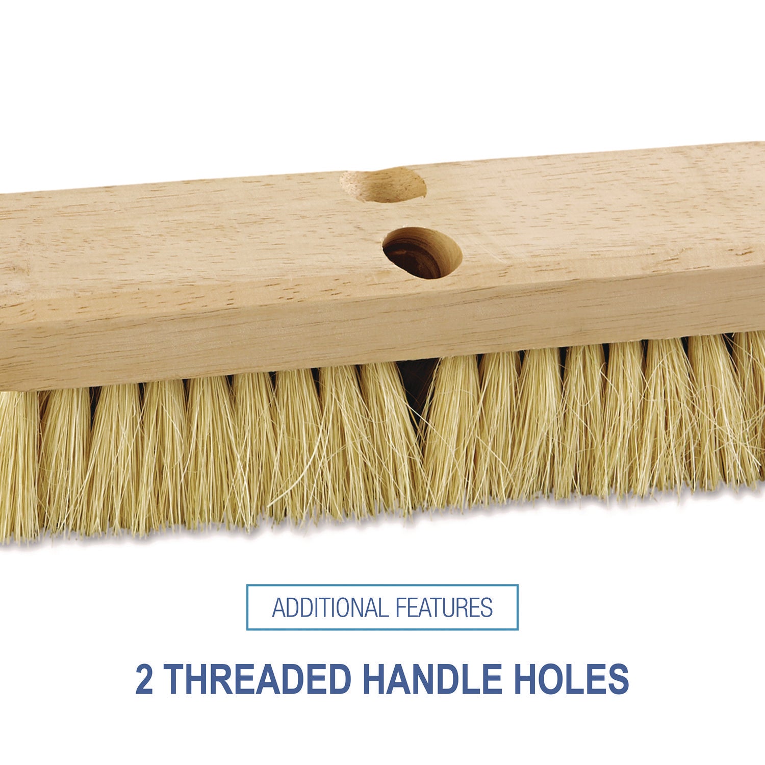 Boardwalk Deck Brush Head, 2" White Tampico Bristles, 10" Brush (3210)