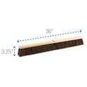 Boardwalk Floor Brush Head, 3.25" Brown Palmyra Fiber Bristles, 36" Brush (20136)