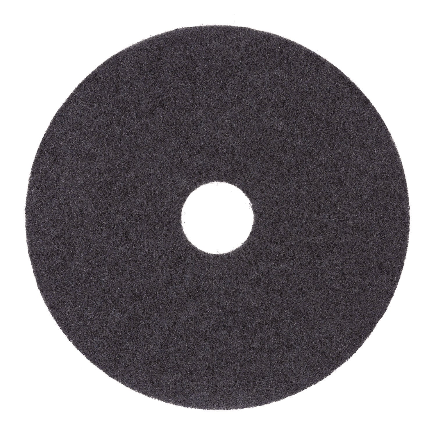 Boardwalk Stripping Floor Pads, 15" Diameter, Black, 5/Carton (4015BLA)